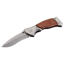 Navaja De Acero Inoxidable De 85 mm Con Mango De Madera Y Bolsa De Nylon ALYCO - Navaja - ALYCO