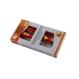Juego De 6 Destornilladores Aislados 1000V VDe En Caja Cartón ALYCO ORANGE - Juego destornillador aislado - Alyco Orange