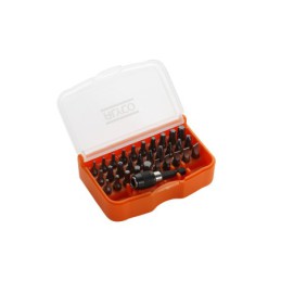 Juego De 30 Puntas De Atornillar De 1/4" Y Adaptador En Caja De Plástico ALYCO ORANGE - Juego de puntas de atornillado - Alyco O