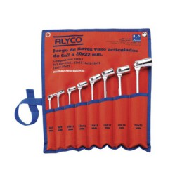 Juego De Doble Llave De Vaso Articulada En Bolsa De Nylon ALYCO - Juego llave vaso articulada - ALYCO