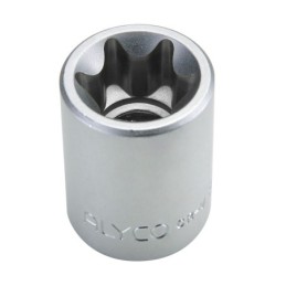 Llaves De Vaso Torx Hembra (Tipo E) De 1/2" ALYCO - Llave vaso con punta 1-2" - ALYCO