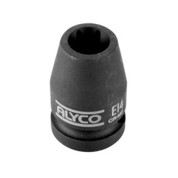 Llave vaso impacto con punta 1-2"
