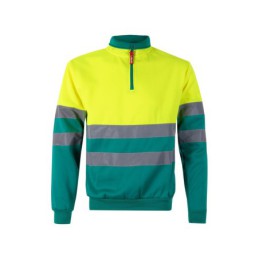 305701 / SUDADERA BICOLOR CREMALLERA AV - SUDADERAS - VELILLA