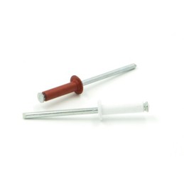 REMACHE FLOR ALUMINIO LACADO-ACERO CABEZA ALOMADA 4 X 8 - FLOR - REMACHES TUDELA