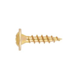 [CP PVC-90] Tornillos para carpintería de PVC. Bicromatado. Cabeza alomada baja con arandela - [PVC] Tornillos para carpintería 