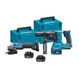 DLX2125TJ1 Kit combo DGA504Z+DHR243Z 18V 5,0Ah - Combos LXT (18V) - MAKITA