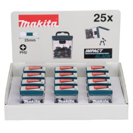 E-12360-12 Puntas torsion black PH2-25 - Puntas Impact Black PH (Philips) - MAKITA