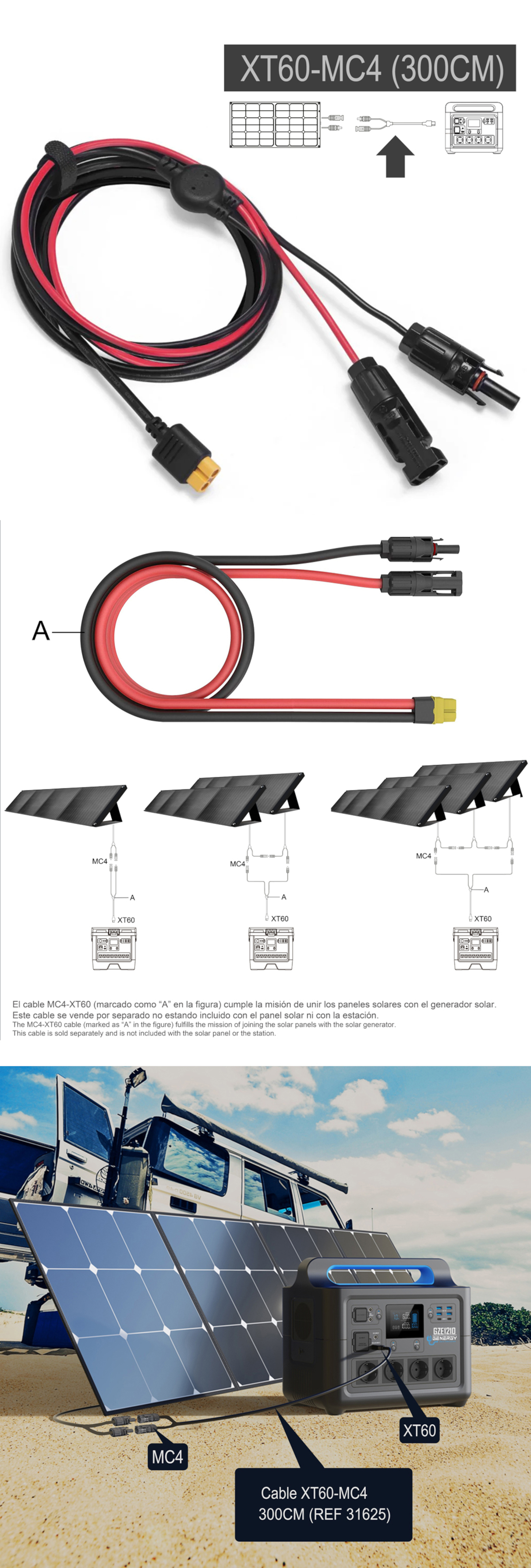 XT60-MC4 (300 CM)